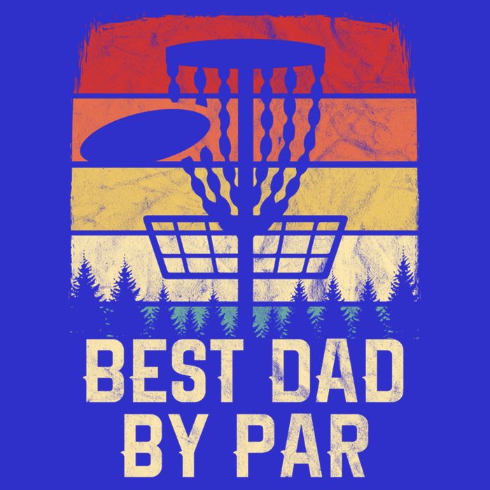 Vintage Best Dad By Par Funny FatherS Day Disc Golf Player Cool Gift Toddler T-Shirt