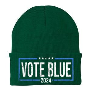 Vote Blue Democrats 2024 Presidential Election Political Knit Cap Winter Beanie