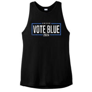 Vote Blue Democrats 2024 Presidential Election Political Ladies PosiCharge Tri-Blend Wicking Tank