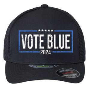 Vote Blue Democrats 2024 Presidential Election Political Flexfit Unipanel Trucker Cap