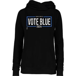 Vote Blue Democrats 2024 Presidential Election Political Womens Funnel Neck Pullover Hood