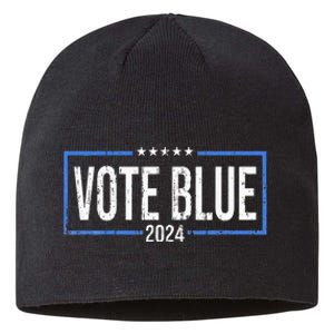 Vote Blue Democrats 2024 Presidential Election Political Sustainable Beanie