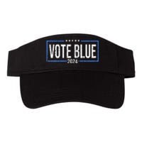 Vote Blue Democrats 2024 Presidential Election Political Valucap Bio-Washed Visor