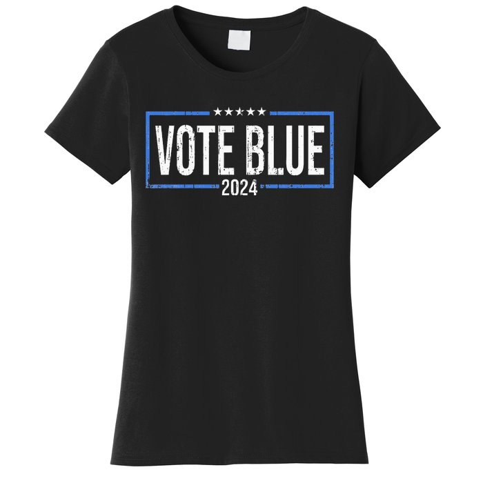 Vote Blue Democrats 2024 Presidential Election Political Women's T-Shirt