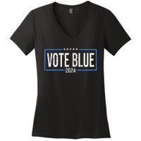 Vote Blue Democrats 2024 Presidential Election Political Women's V-Neck T-Shirt