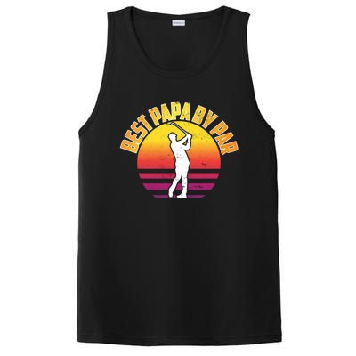 Vintage Best Dad By Par Funny Golf Lovers Gift FatherS Day Gift PosiCharge Competitor Tank