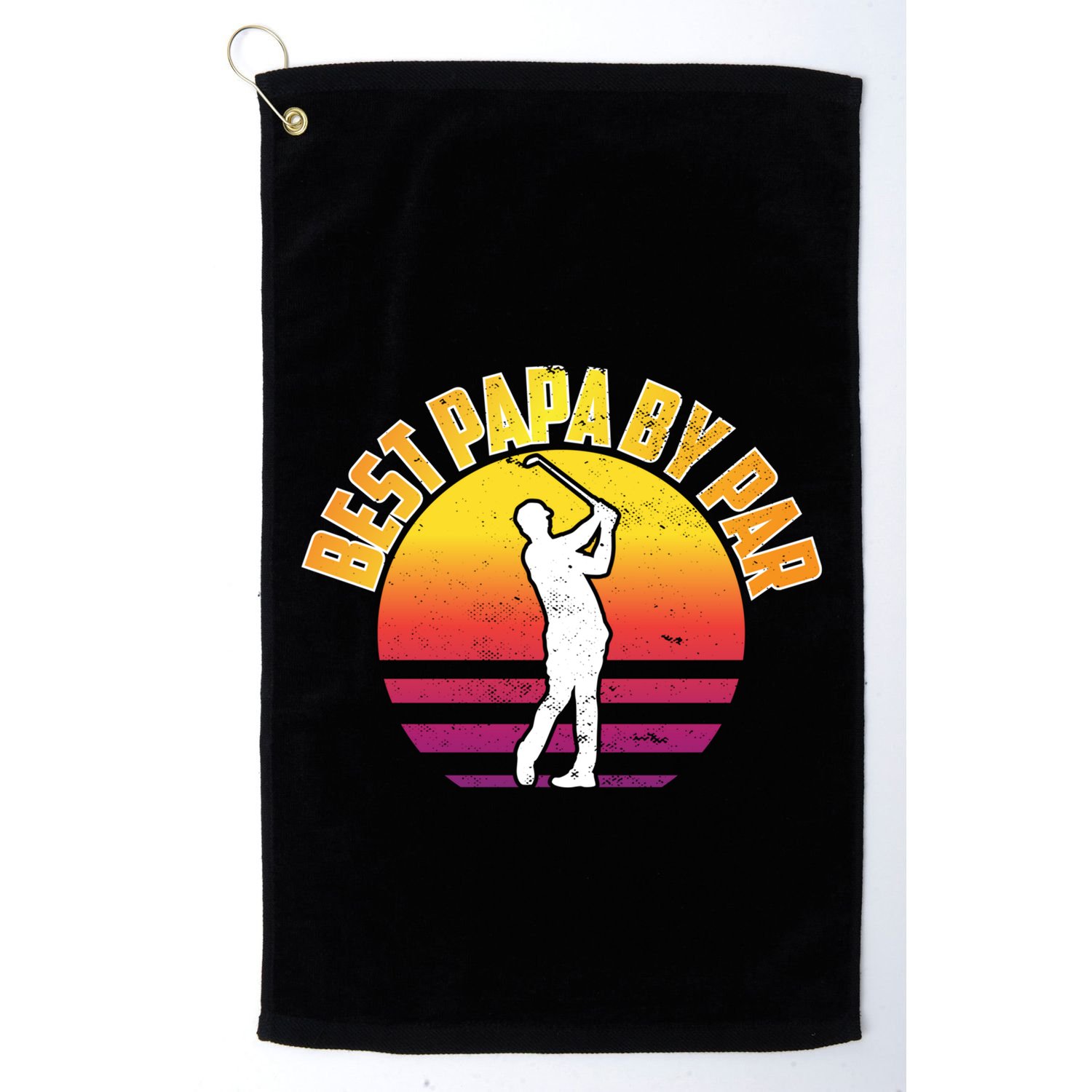 Vintage Best Dad By Par Funny Golf Lovers Gift FatherS Day Gift Golf Towel