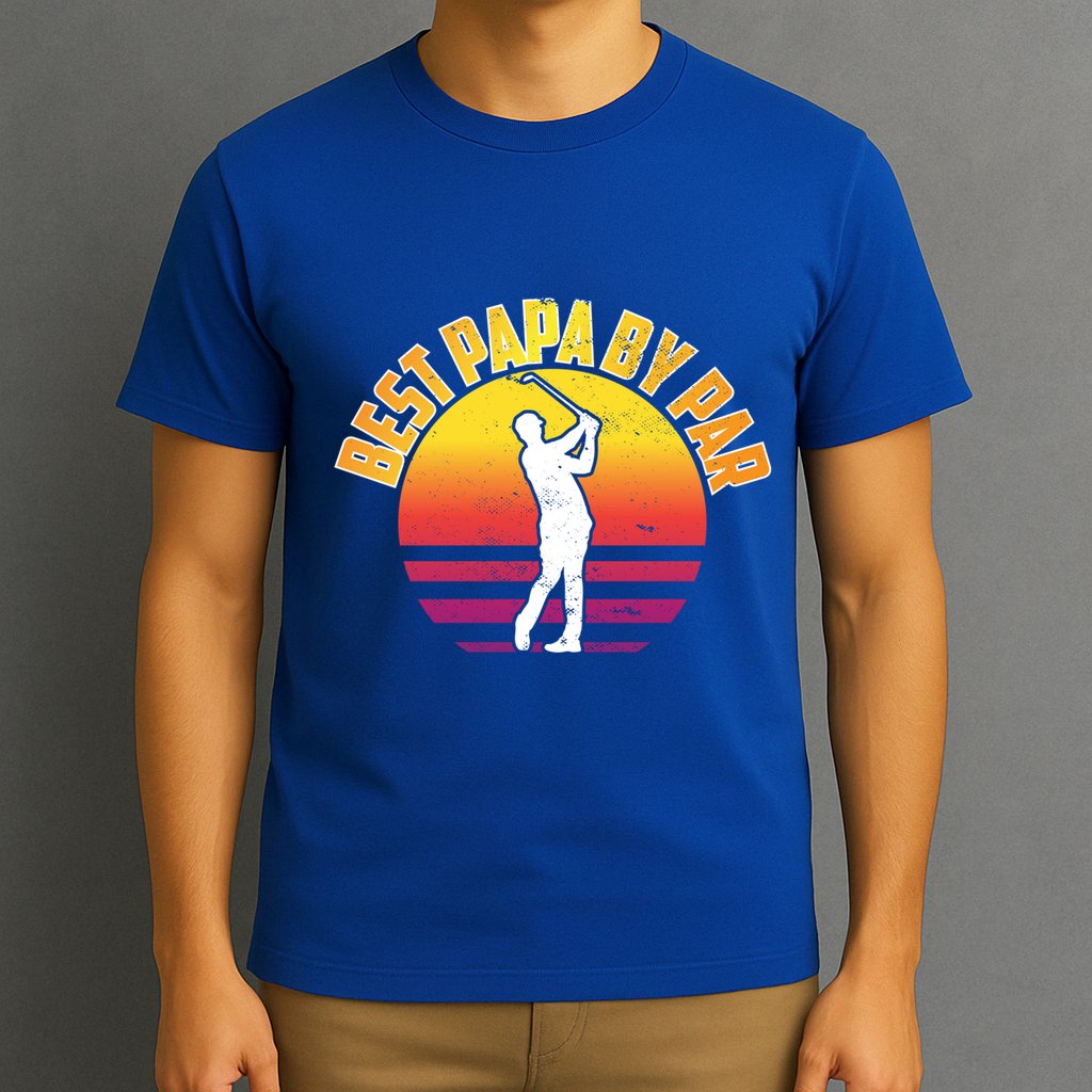 Vintage Best Dad By Par Funny Golf Lovers Gift FatherS Day Gift T-Shirt