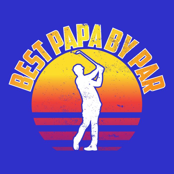 Vintage Best Dad By Par Funny Golf Lovers Gift FatherS Day Gift T-Shirt