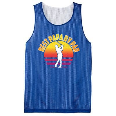 Vintage Best Dad By Par Funny Golf Lovers Gift FatherS Day Gift Mesh Reversible Basketball Jersey Tank