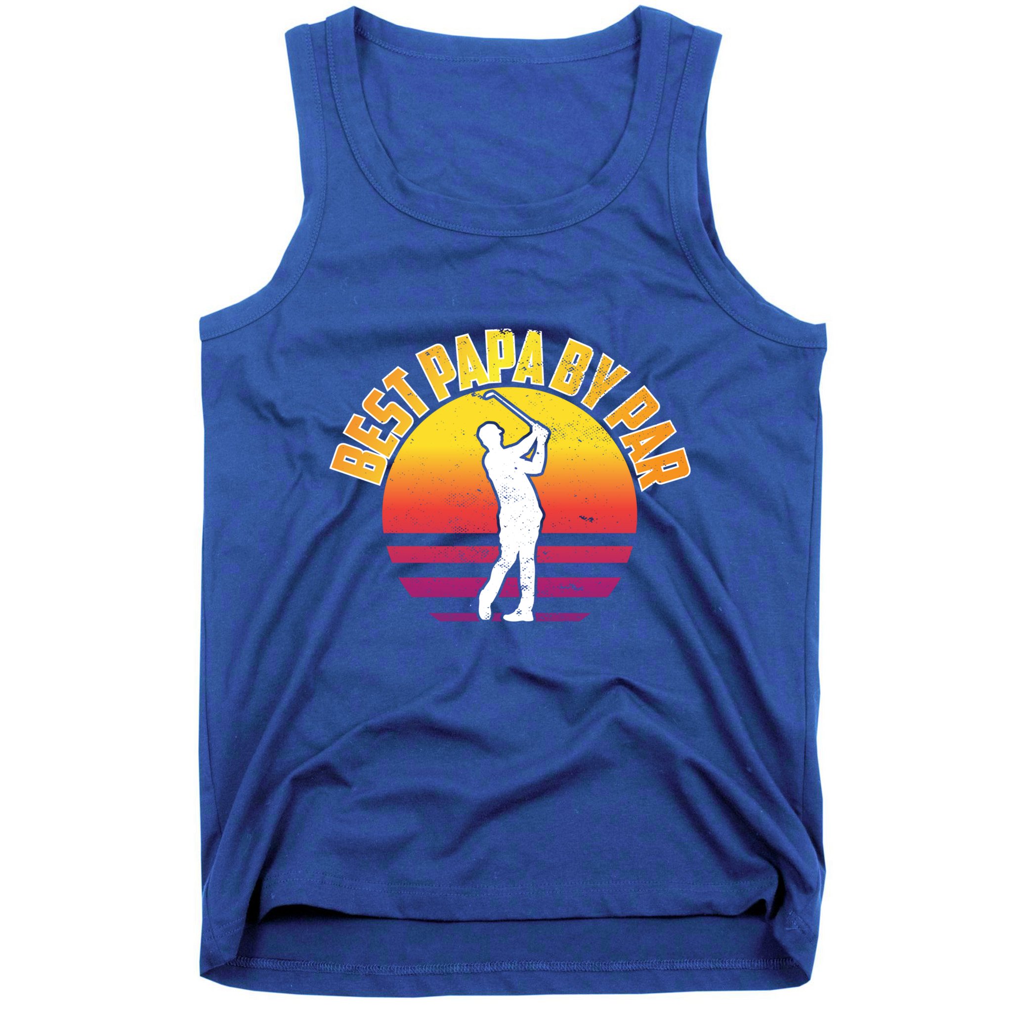 Vintage Best Dad By Par Funny Golf Lovers Gift FatherS Day Gift Tank Top