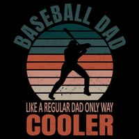 Vintage Baseball Dad Like A Regular Dad But Cooler Gift Backpack