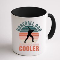 Vintage Baseball Dad Like A Regular Dad But Cooler Gift Mug