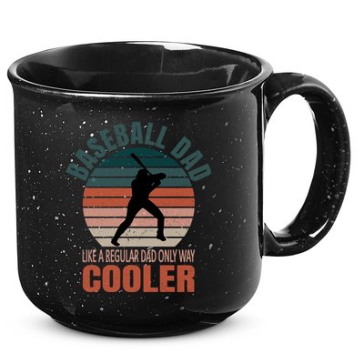 Vintage Baseball Dad Like A Regular Dad But Cooler Gift 15oz Campfire Ceramic Mug