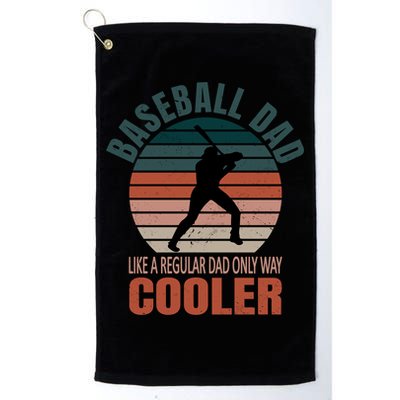 Vintage Baseball Dad Like A Regular Dad But Cooler Gift Golf Towel