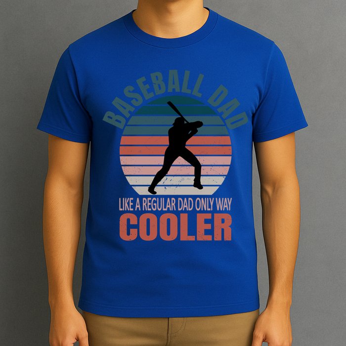 Vintage Baseball Dad Like A Regular Dad But Cooler Gift T-Shirt
