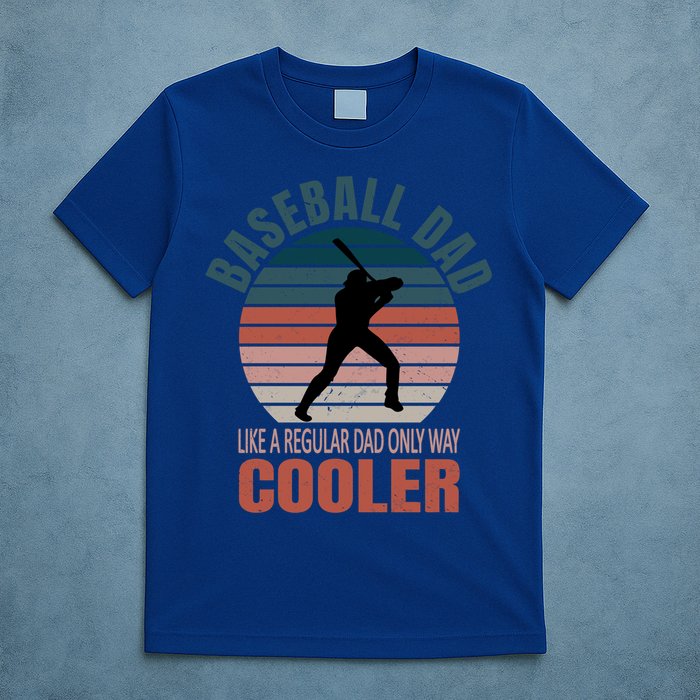 Vintage Baseball Dad Like A Regular Dad But Cooler Gift T-Shirt
