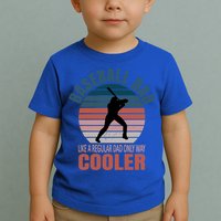Vintage Baseball Dad Like A Regular Dad But Cooler Gift Toddler T-Shirt
