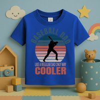 Vintage Baseball Dad Like A Regular Dad But Cooler Gift Toddler T-Shirt