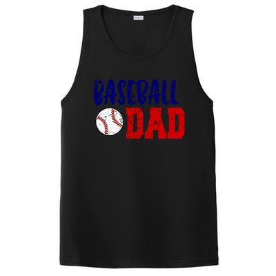 Vintage Baseball Dad Cool Gift PosiCharge Competitor Tank