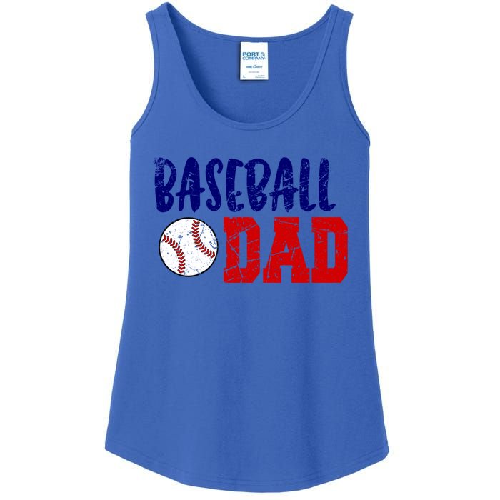 Vintage Baseball Dad Cool Gift Ladies Essential Tank