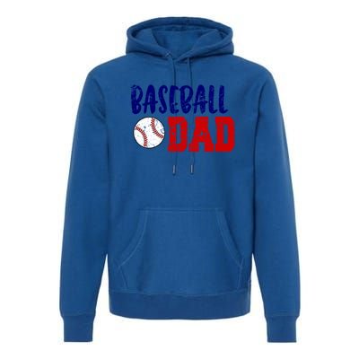 Vintage Baseball Dad Cool Gift Premium Hoodie