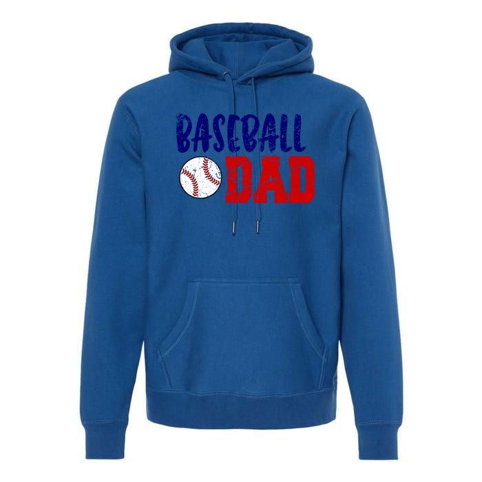 Vintage Baseball Dad Cool Gift Premium Hoodie