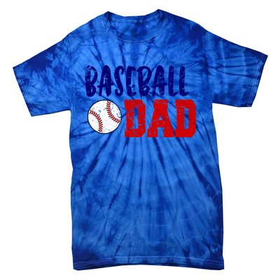 Vintage Baseball Dad Cool Gift Tie-Dye T-Shirt