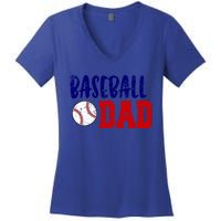 Vintage Baseball Dad Cool Gift Women's V-Neck T-Shirt