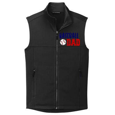 Vintage Baseball Dad Cool Gift Collective Smooth Fleece Vest