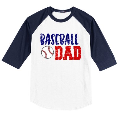 Vintage Baseball Dad Cool Gift Baseball Sleeve Shirt