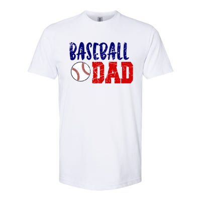 Vintage Baseball Dad Cool Gift Softstyle CVC T-Shirt