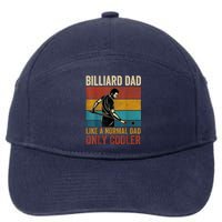 Vintage Billiard Dad Like A Normal Dad Only Cooler Fathers Day Gift 7-Panel Snapback Hat