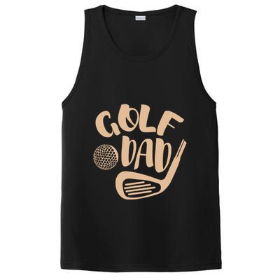 Vintage Best Dad By Par Gift FatherS Day Golfing Gift PosiCharge Competitor Tank