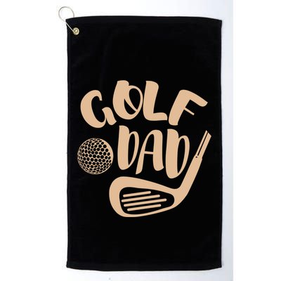 Vintage Best Dad By Par Gift FatherS Day Golfing Gift Golf Towel
