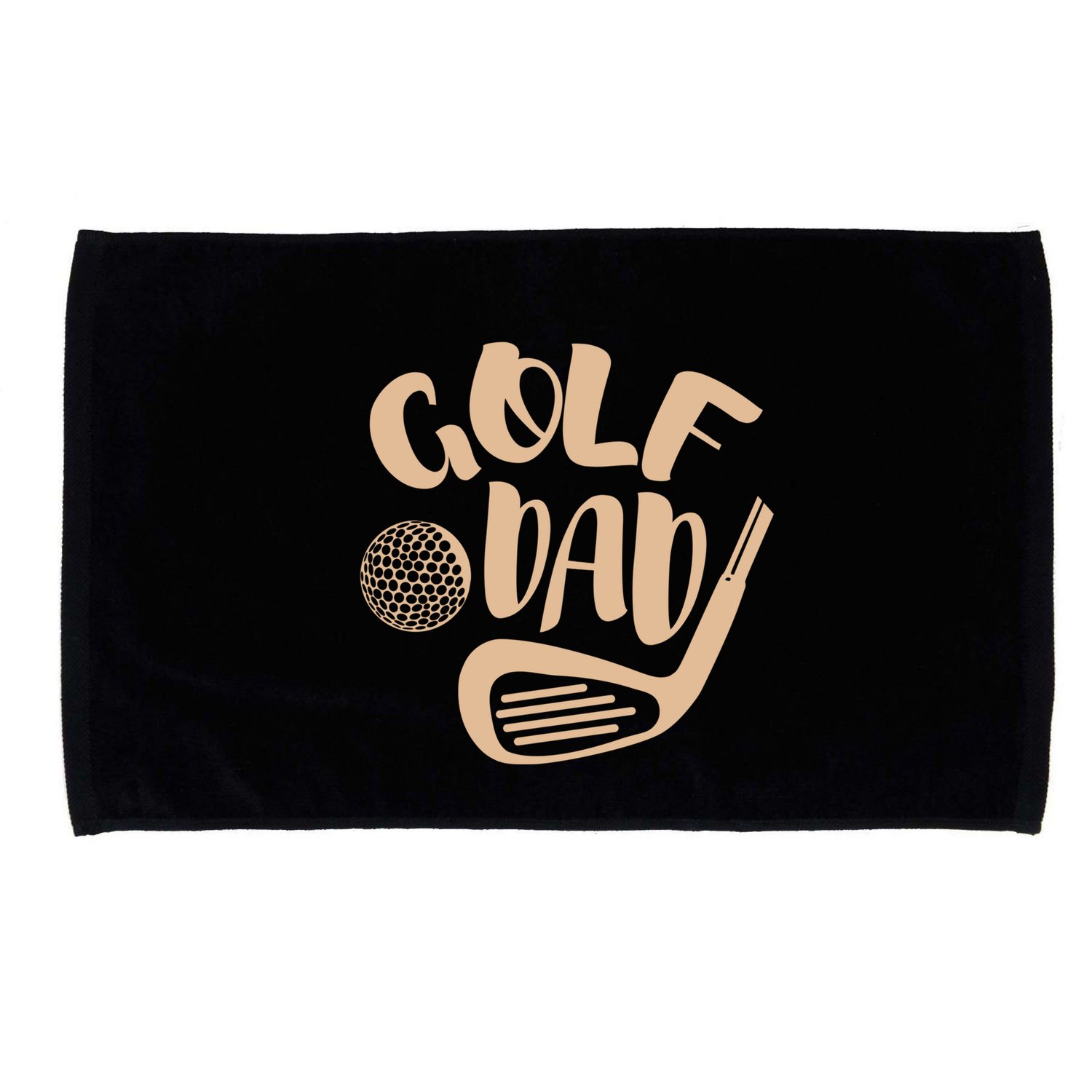 Vintage Best Dad By Par Gift FatherS Day Golfing Gift Microfiber Hand Towel