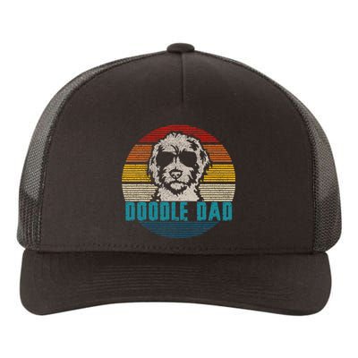 Vintage Best Doodle Dad Ever FatherS Day Golden Doodle Yupoong Adult 5-Panel Trucker Hat