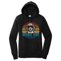 Vintage Best Doodle Dad Ever FatherS Day Golden Doodle Women's Pullover Hoodie