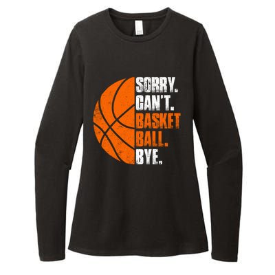 Vintage Basketball Distressed Game Day Funny Dad Mom Gift Womens CVC Long Sleeve Shirt