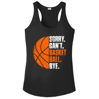 Vintage Basketball Distressed Game Day Funny Dad Mom Gift Ladies PosiCharge Competitor Racerback Tank