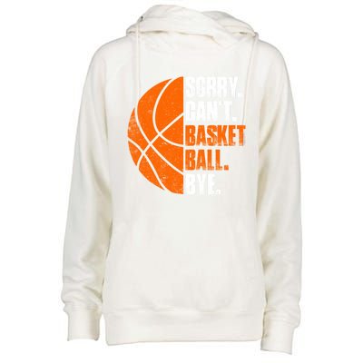 Vintage Basketball Distressed Game Day Funny Dad Mom Gift Womens Funnel Neck Pullover Hood