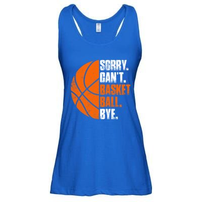 Vintage Basketball Distressed Game Day Funny Dad Mom Gift Ladies Essential Flowy Tank