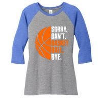 Vintage Basketball Distressed Game Day Funny Dad Mom Gift Women's Tri-Blend 3/4-Sleeve Raglan Shirt