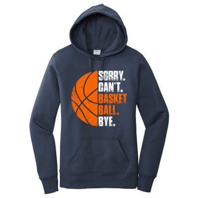 Vintage Basketball Distressed Game Day Funny Dad Mom Gift Women's Pullover Hoodie