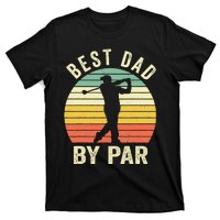 Vintage Best Dad By Par Fathers Day Golfing T-Shirt