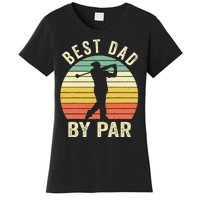 Vintage Best Dad By Par Fathers Day Golfing Women's T-Shirt