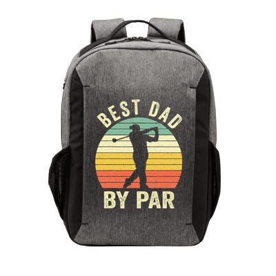 Vintage Best Dad By Par Fathers Day Golfing Vector Backpack