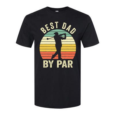 Vintage Best Dad By Par Fathers Day Golfing Softstyle® CVC T-Shirt