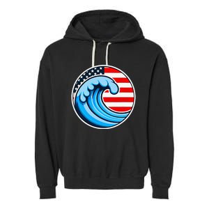 Vote Blue Democrat Election 2024 Blue Wave Democracy Women Garment-Dyed Fleece Hoodie