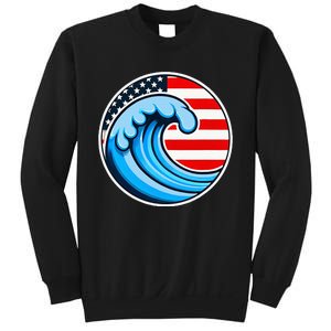 Vote Blue Democrat Election 2024 Blue Wave Democracy Women Sweatshirt